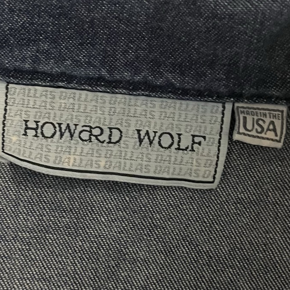 Howard Wolf Women' Vintage Made in the USA Denim Button Up Blue‎ Jacket Size 6 - Picture 4 of 7